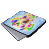 Rainbow Dalmatiner Laptopschutzhülle (Vorne Knopf)