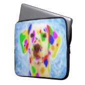 Rainbow Dalmatiner Laptopschutzhülle (Vorderseite Links)