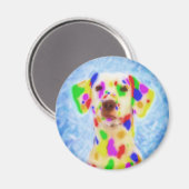 Rainbow Dalmatiner Magnet (Vorderseite/Rückseite)