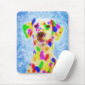 Rainbow Dalmatiner Mousepad (Mit Mouse)