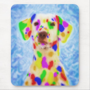 Rainbow Dalmatiner Mousepad