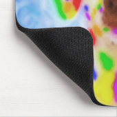 Rainbow Dalmatiner Mousepad (Ecke)