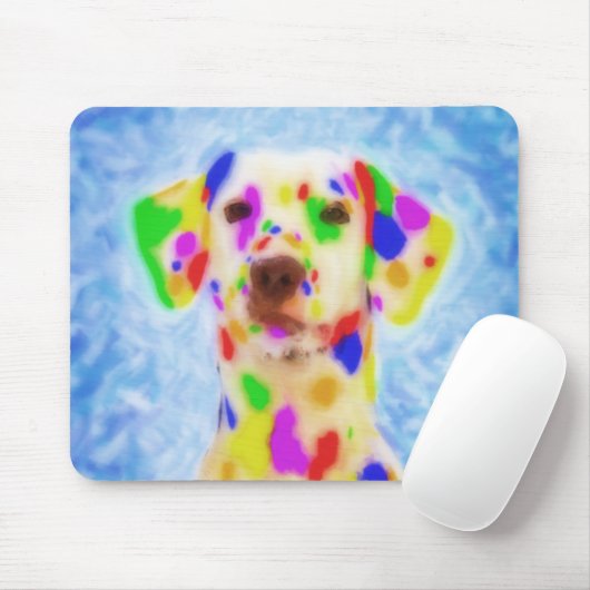 Rainbow Dalmatiner Mousepad (Mit Mouse)