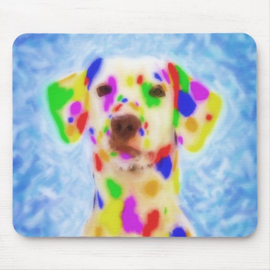 Rainbow Dalmatiner Mousepad (Vorne)