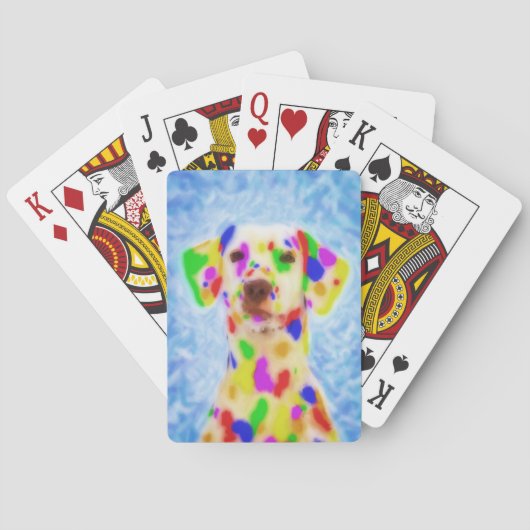 Rainbow Dalmatiner Spielkarten (Rückseite)