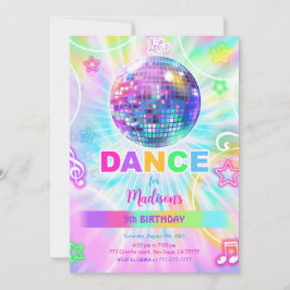 Rainbow Dance Birthday Einladung