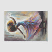 Rainbow Dance Joyful Spirit in Motion Decoupage Seidenpapier (Vorderseite)