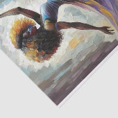 Rainbow Dance Joyful Spirit in Motion Decoupage Seidenpapier (Ausschnitt)