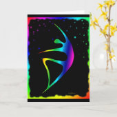 Rainbow Dancer 4 Karte (Gelbe Blume)