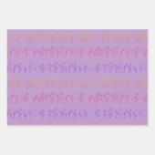 Rainbow Dandela Seed Striping Line Art Geschenkpapier Set (Vorderseite 3)