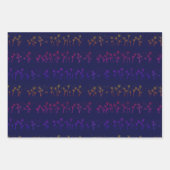 Rainbow Dandela Seed Striping Line Art Geschenkpapier Set (Vorderseite)