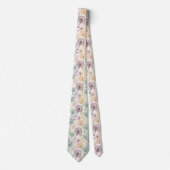 Rainbow Dandelion Breeze - Whimsisches Floral Krawatte (Vorderseite)