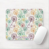 Rainbow Dandelion Breeze - Whimsisches Floral Mousepad (Mit Mouse)