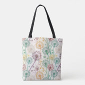 Rainbow Dandelion Breeze - Whimsisches Floral Tasche (Rückseite)