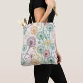 Rainbow Dandelion Breeze - Whimsisches Floral Tasche (Von Nahem)