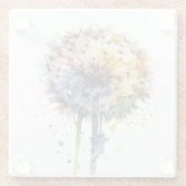Rainbow Dandelion Glasuntersetzer (Rückseite)