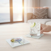 Rainbow Dandelion Glasuntersetzer