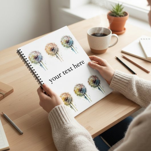 Rainbow Dandelion, kundenspezifisch Notizblock