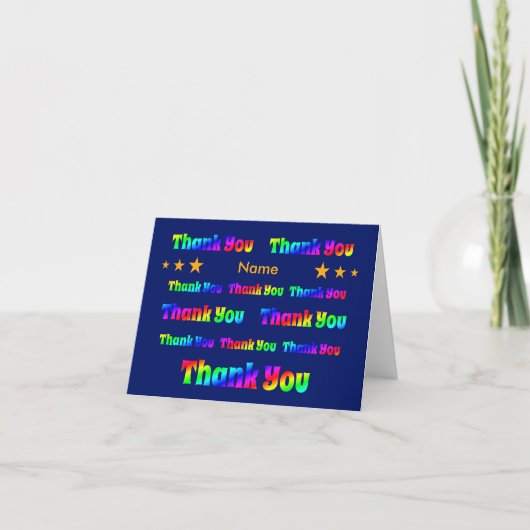 Rainbow danke Ihnen personalisierten individuelle (Vorderseite)