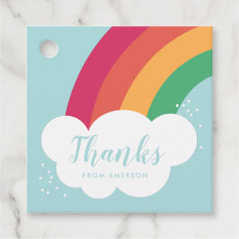 Rainbow danke Kindern Gastgeschenk-Tag Geschenkanhänger