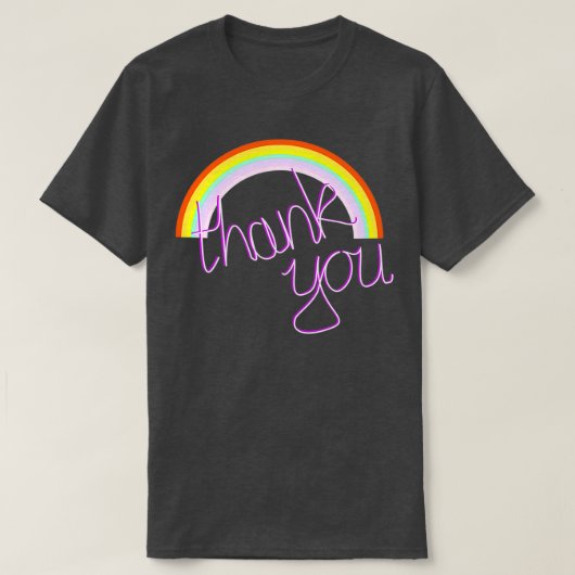 Rainbow danke T-Shirt (Design vorne)