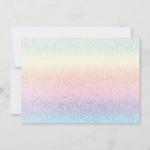 Rainbow Danke You Cards Glitzer Foto (Rückseite)