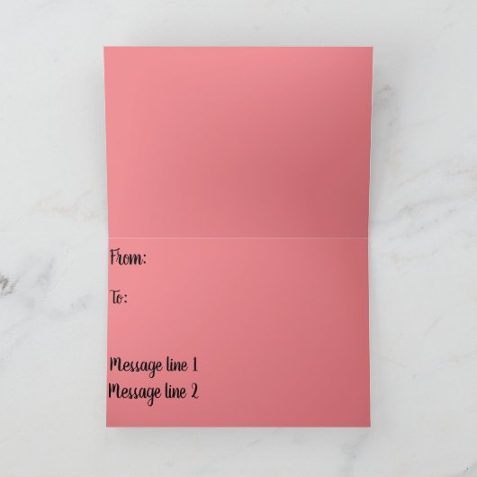 Rainbow Dankeschön Karte (Innenseite)