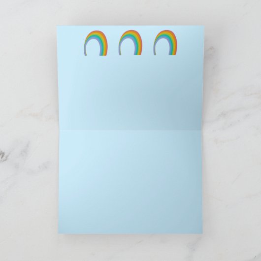Rainbow Dankeschön Karten (Innenseite)