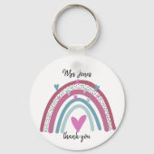 Rainbow Dankeschön Lehrer Geschenk Schlüsselanhänger (Vorderseite)