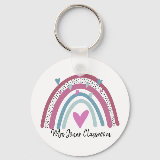 Rainbow Dankeschön Lehrer Geschenk Schlüsselanhänger (Vorderseite)