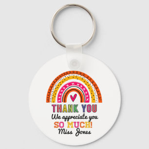 Rainbow Dankeschön Lehrer Geschenkschlüssel Ring Schlüsselanhänger