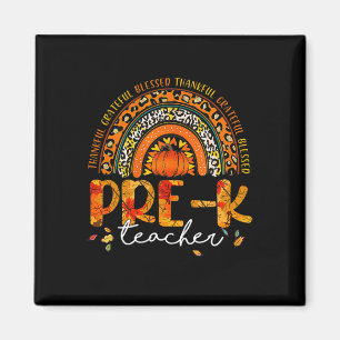 Rainbow Dankeschön Pre-K Teacher Fall Erntedank Magnet