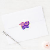 Rainbow Dankeschön Sticker - farbenfroh und Niedli (Umschlag)
