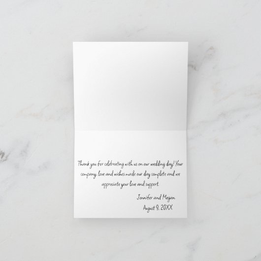 Rainbow Dankeskarte (Innenseite)