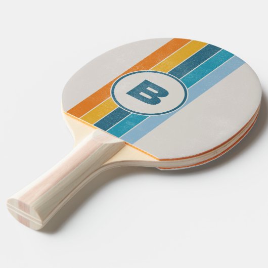Rainbow Dark mit anfänglich gestörtem Retro-Regenb Tischtennis Schläger (Vorderseite)
