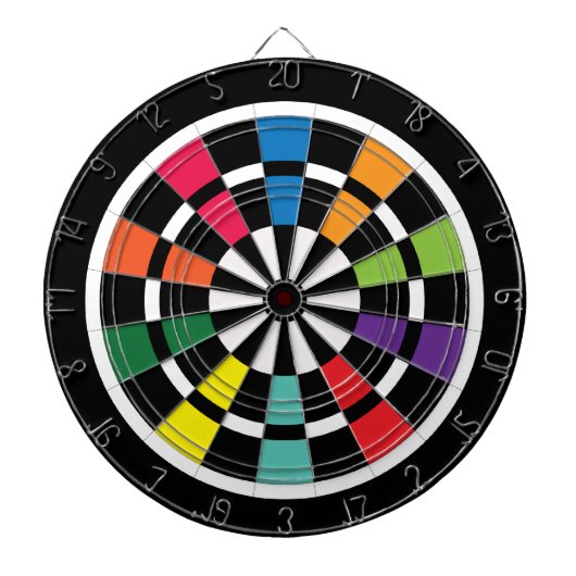 Rainbow Dartboard Dartscheibe (vorne)