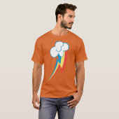 Rainbow Dash Abzeichen vintage T-Shirt (Vorne ganz)