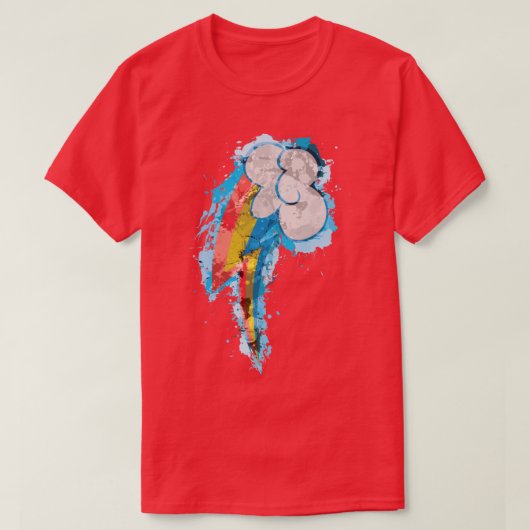Rainbow Dash CM Spritzer T-Shirt (Design vorne)