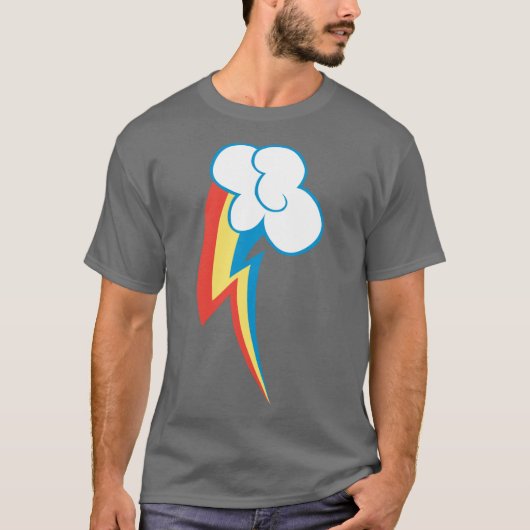 Rainbow Dash Cutie Mark Freund T-Shirt (Vorderseite)