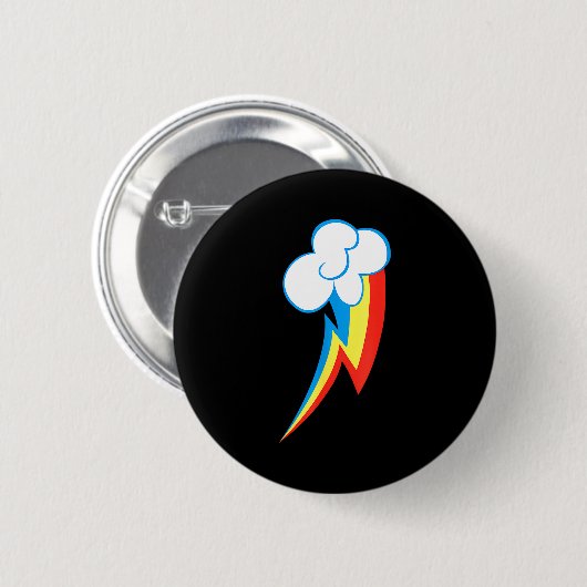 Rainbow Dash Cuties Mark  Button (Vorne & Hinten)