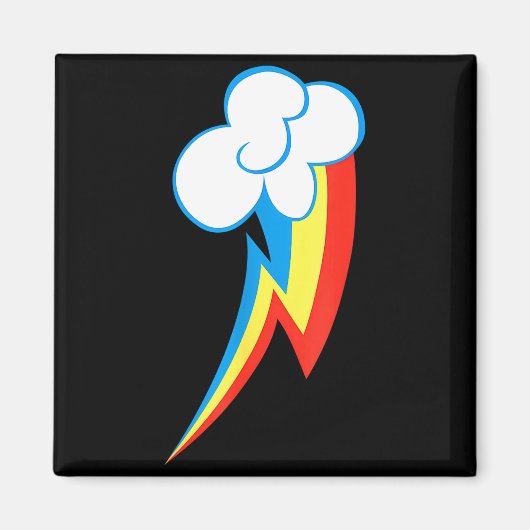Rainbow Dash Cuties Mark Magnet (Vorne)