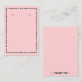 Rainbow Dash Frame Template - Earring Display Card Telefonnummerkarte (Vorne/Hinten)