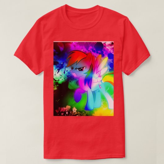 Rainbow Dash Super Color Graphic T-Shirt (Design vorne)