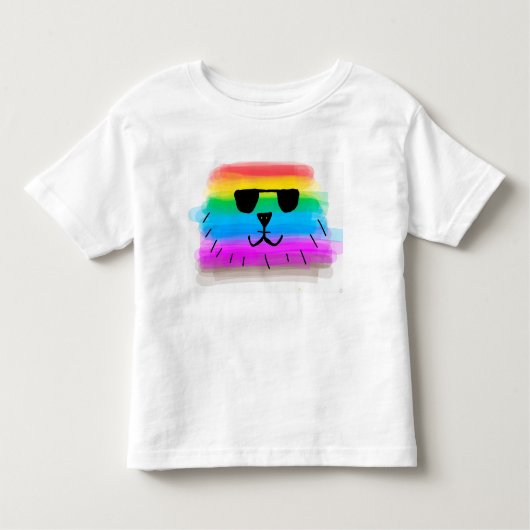 Rainbow Dawg Sommerhokiday Kleinkind T-shirt (Vorderseite)