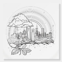 Rainbow Days Colour Poster Art