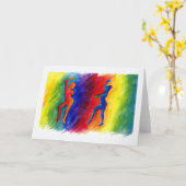 Rainbow Degas Grußkarte Karte (Gelbe Blume)