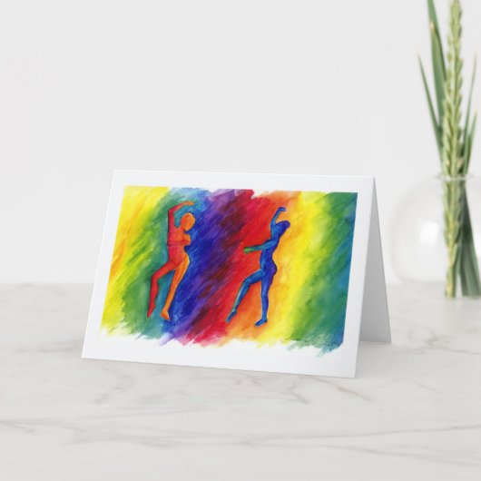 Rainbow Degas Grußkarte Karte (Vorderseite)