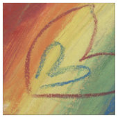Rainbow DEI Liebe Herzstück Kunststoffe Stoff (Muster)