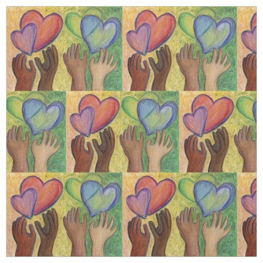 Rainbow DEI Liebe Kunststoffe Stoff (Muster)
