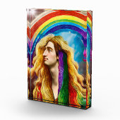 Rainbow Deity Man of All Liebe Fantasy Art Fotoblock (Rechts)